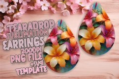 Delicate Flower Teardrops: Elegant Botanical Patterns Product Image 1
