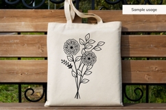 November Birth Flower Bouquet SVG - Chrysanthemum Product Image 4