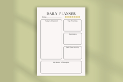 Elegant Daily Planner Template | Sophisticated Printable Product Image 4