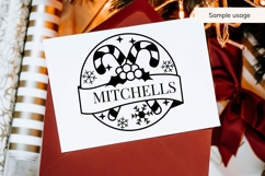 Christmas Family Name SVG - Candy Cane Product Image 4