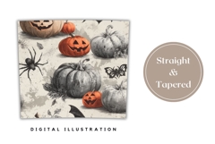 Vintage Halloween Pumpkin Tumbler, Halloween Tumbler Design Product Image 4