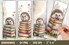 Cute Hedgehog Bookmark Sublimation Product Image 1