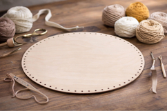 Basket base round 18 inch 45 cm digital file laser cut downl Product Image 9