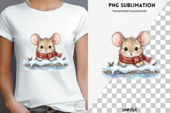 Christmas peeking character png design for T-shirts Product Image 4