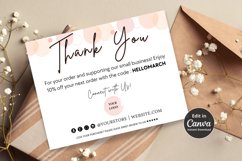 Thank You Card For Business Template with Pink Polkadots Product Image 4