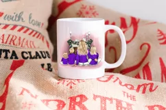 Christmas Family Look Clipart mom and kids Product Image 4
