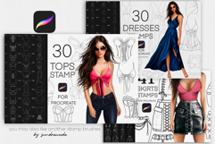 Procreate Fashion Dresses Stamp Product Image 7