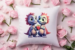 Couple Animal Valentines Day Clipart, Watercolor Couple Product Image 4