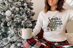 Santa's Favorite Teacher | Png Sublimation |Digital Download Product Image 3