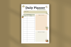 Cottagecore Cozy Daily Planner Template | Aesthetic Editable Product Image 4