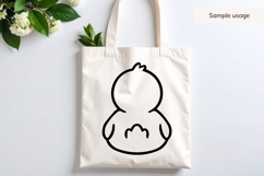 Baby Duck SVG Back View Product Image 4