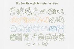Naive Easter Doodle Clipart Bundle SVG PNG Bundle Product Image 2