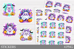 Cute Ghost Sticker Printable. Halloween Sticker Design Product Image 1