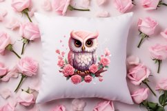 Owl Valentines Day Sublimation Clipart, Christmas Clipart Product Image 4