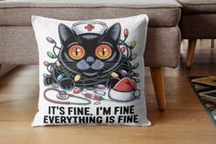 Funny Cat Christmas PNG - 7 Designs Product Image 4