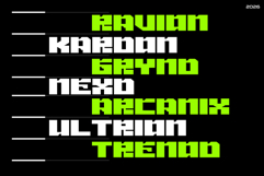 Arken Modern Futuristic Font Product Image 4