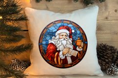 Stained Glass Painting Of Santa Clipart Sublimation Product Image 4