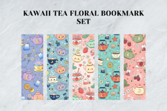 Kawaii Tea Floral Bookmark Set,Cozy Teacup Art Stationery Product Image 4