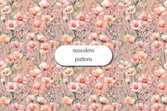 Flowers Digital Papers - Scrapbook Paper - Seamless Product Image 1