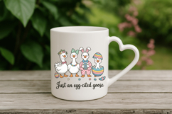 Just an egg-cited goose PNG Sublimation | Happy Easter Day P Product Image 1