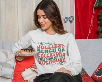 Educator Christmas SVG | Jolliest Bunch Of Educators PNG Product Image 2