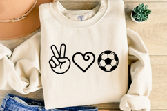 Peace Love Football Svg | Game Day Svg | Shirt Svg Product Image 4