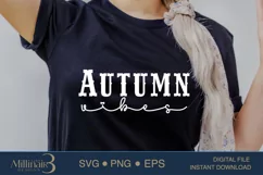 Autumn Vibes SVG PNG Sublimation | Pumpkin |Fall Vibes Product Image 4
