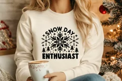 Snow Day Enthusiast Svg, Snow Day Vibes Svg, Snow Lover Svg. Product Image 4