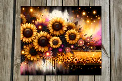Magic sunflowers | straight skinny tumbler sublimation PL Product Image 4