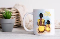 Family clipart, Mom and daughter on the beach clipart Product Image 4