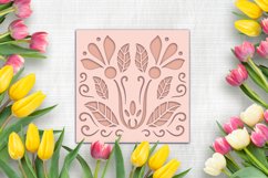 Floral papercut Cards | 5 layered SVG items Product Image 4