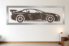 Race Car Monogram SVG | Car Laser Cut | Kids Room Wall Decor Product Image 4
