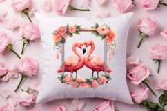 Valentine Animal On Swings Clipart, Valentine Animal Clipart Product Image 4