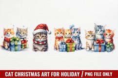 Cat Christmas Cat Art for Holiday Clipart Product Image 1