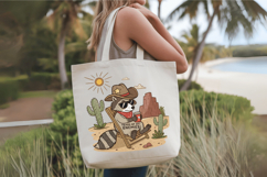 Cowboy Raccoon, Funny Raccoon PNG Sublimation Design Product Image 4