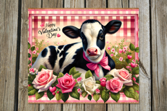 Valentine farmhause | 4 skinny tumbler sublimation designs Product Image 4