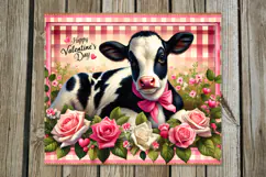 Valentine farmhause | 4 skinny tumbler sublimation designs Product Image 4