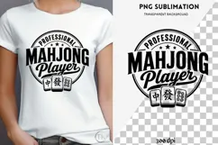 Mahjong quote png design for T-shirts Product Image 4