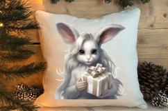 Cute Silver Christmas Watercolor Clipart, Christmas SVG Product Image 4