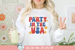 Party In The USA SVG | 4th of July Festive Illustration Product Image 4