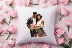 Valentines Day Black Couple Clipart, Black Couple Clipart Product Image 4
