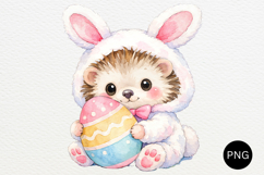 Easter Hedgehog Clipart PNG Product Image 4