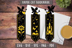 Fairy tale bookmarks SVG | 3d fantasy bookmark bundle Product Image 4