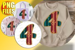 4 Doodle Letter Style Clipart Bright Holiday Character! Product Image 1