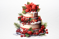 Christmas Cake Sublimation Clipart PNG Product Image 4