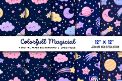 Colorful Magical Digital Background JPG Product Image 1