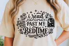 I Read Past My Bedtime Svg, Book Lover Svg, Book Club Svg. Product Image 5
