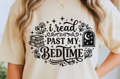 I Read Past My Bedtime Svg, Book Lover Svg, Book Club Svg. Product Image 5