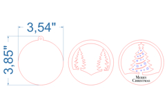 Christmas Tree Toy SVG laser cut file for Glowforge Product Image 4
