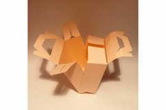 Favor box template, favor bag template, party favor box, SVG Product Image 5